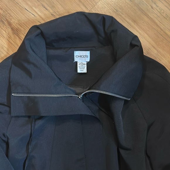 Chico’s Jacket Black Sz 1 - Picture 6 of 9